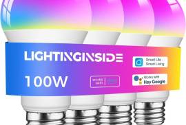 mart Light Bulbs 100W Equivalent, 1350LM 11W WiFi Smart Bulb Compatible with Alexa/Google Assistant/Smart Life, A19 E26 Color Changing, No Hub Required,2.4GHz WiFi Only,ETL Listed,4PCS