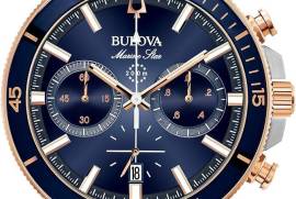 Bulova Men's Marine Star 'Series C' Chronograph Quartz Watch, Luminous Markers, Rotating Dial, 200M Water Resistant, 45mm