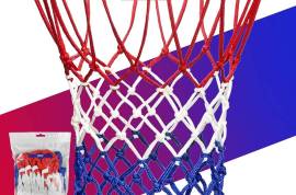 Basketball Net Replacement Heavy Duty, 2023 Professional On-Court Quality [6.88Ounce], Fits Outdoor Indoor Standard Rim, All Weather Anti Whip -12 Loops (Red White Blue)