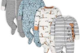 Gerber Baby Boys 4 Pack Sleep 'N Play Footie