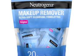 Neutrogena Makeup Remover Facial Cleansing Towelette Singles, Daily Face Wipes Remove Dirt, Oil, Makeup & Waterproof Mascara, Gentle, Individually Wrapped, 100% Plant-Based Fibers, 20 ct