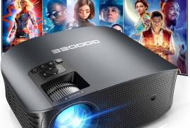 GooDee Projector 4K With WiFi And Bluetooth Supported, FHD 1080P Mini Projector For Outdoor Moives, 5G Video Projector For Home Theater Dolby Audio Zoom Portable Projector TV Stick PPT (YG600 Plus)